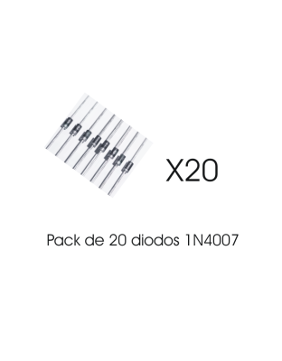 Pack de 20 diodos 1N4007