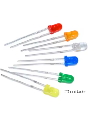 Pack de 20 unidades surtidas led de 3mm