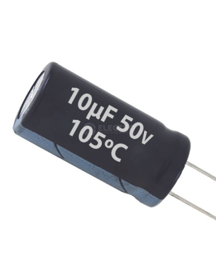 Condensador electrolítico 10uf 50V Pack de 5 unidades
